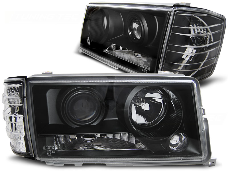 Koplampen Mercedes W201 82-93 Zwart