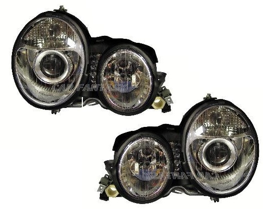 Koplampen Mercedes E-Class W210 99-01 chroom voor Xenon