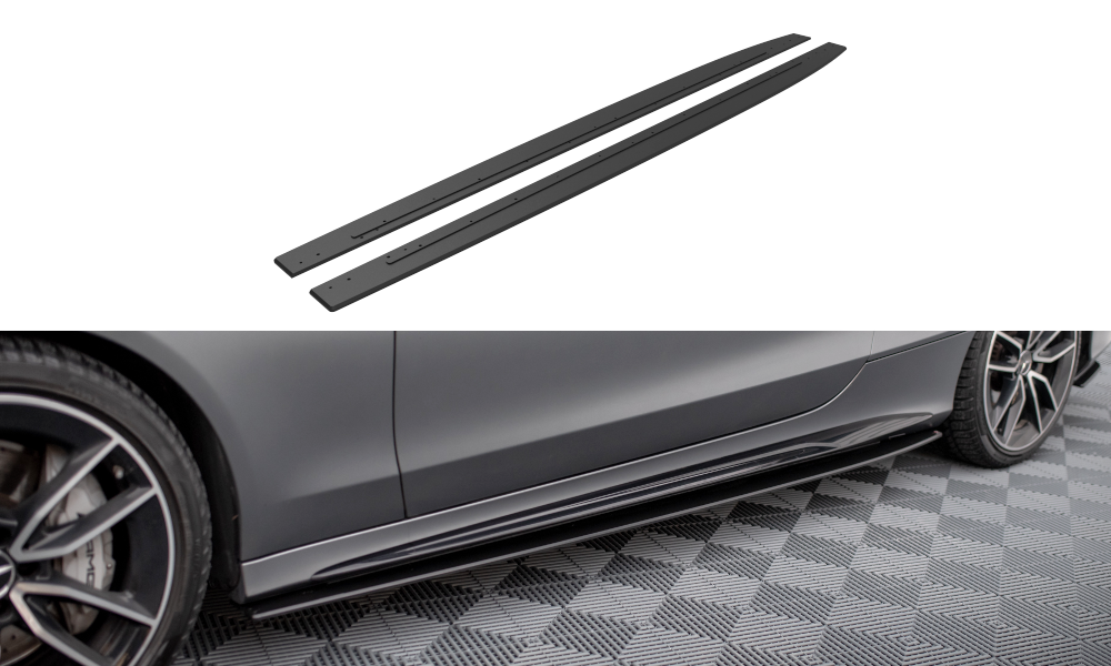Zijskirts Mercedes C43 W205 Coupe FL Maxton