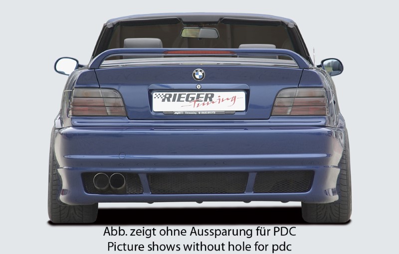 Achterspoiler BMW E36 Sedan zonder 3e remlicht Rieger