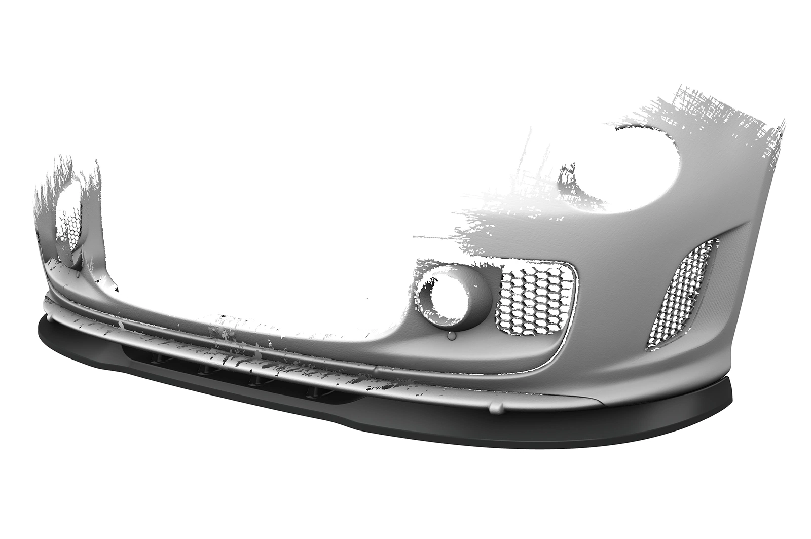 Voorspoiler Fiat 500 Abarth 595 – CSR Automotive – Glans Zwart