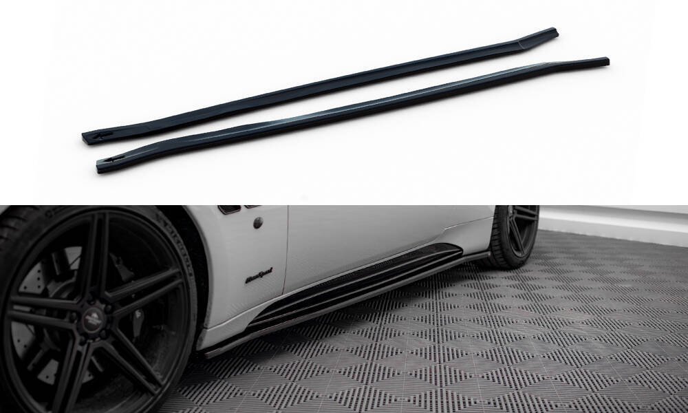Zijskirts Maserati Granturismo S Maxton Glans Zwart