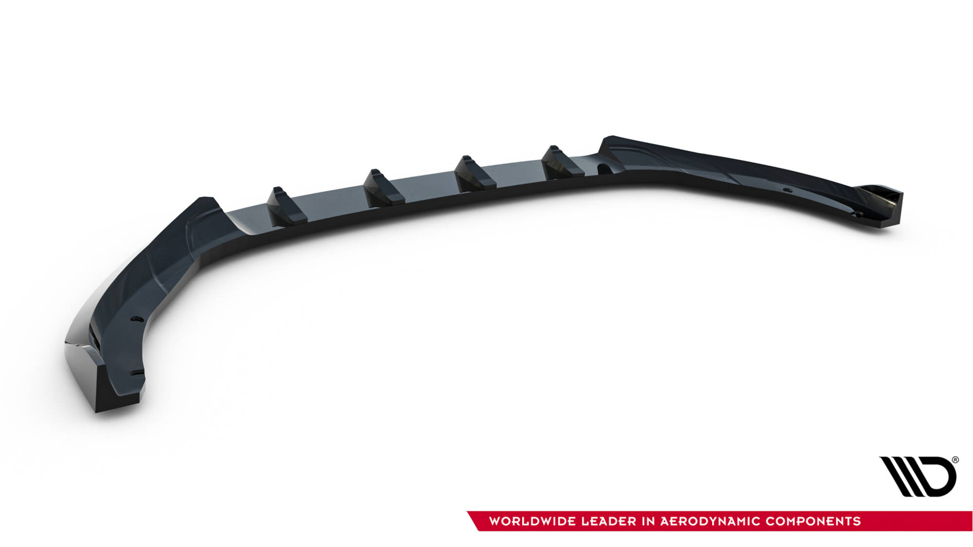 Voorspoiler V.2 Skoda Octavia RS Liftback MK4 / MK4 Facelift Maxton Glanzend zwart