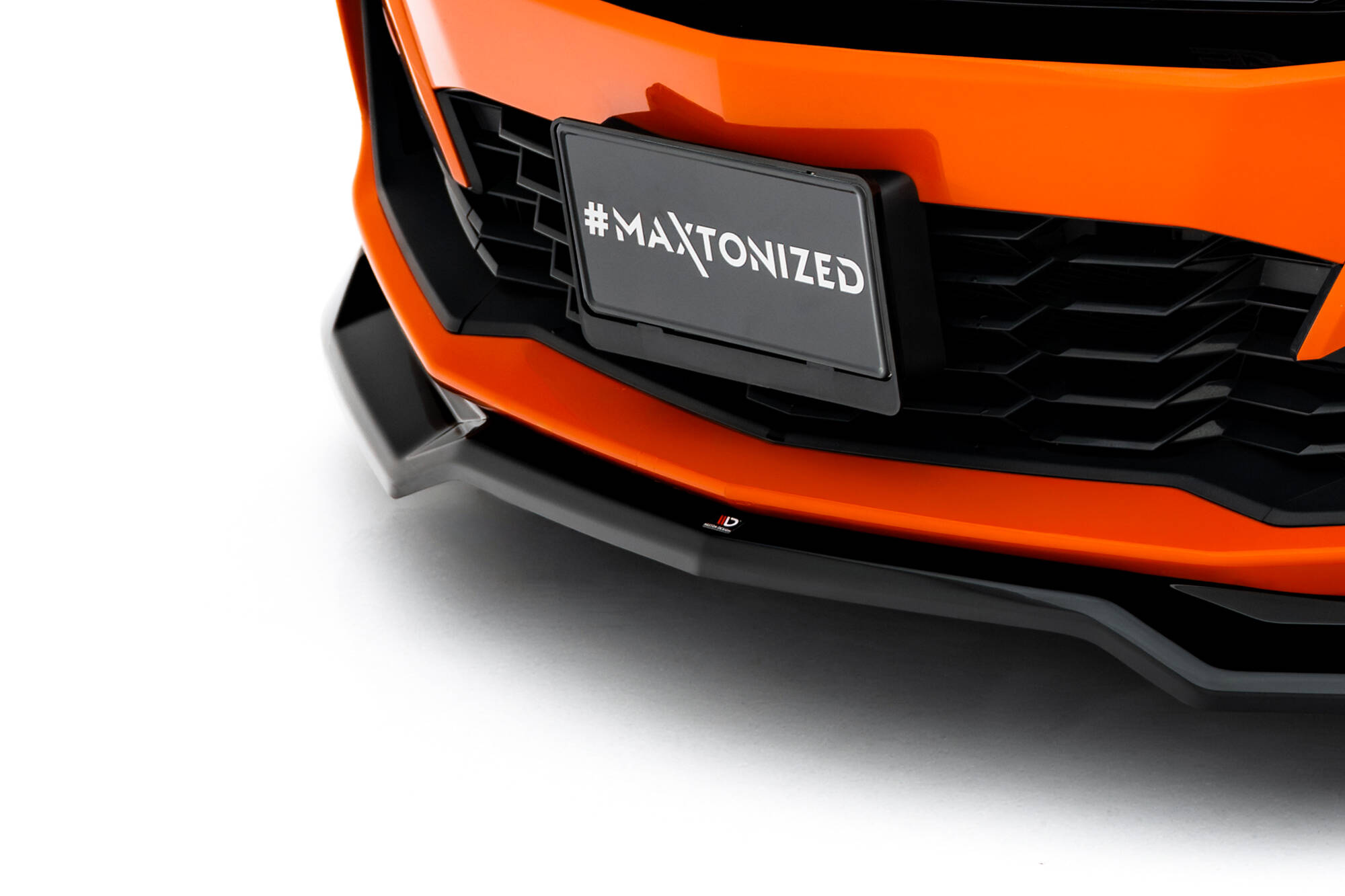 Voorspoiler V.1 Chevrolet Camaro SS MK6 Facelift Maxton Glanzend zwart