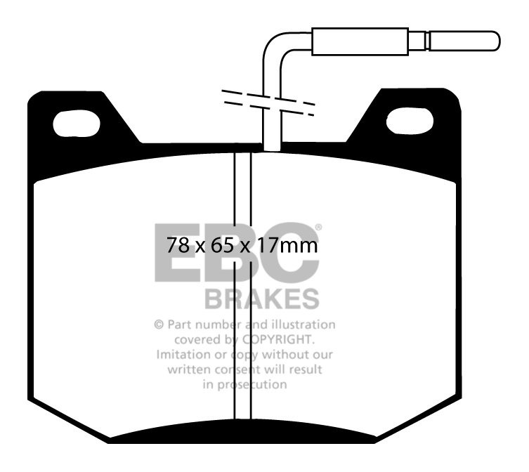 EBC Brakes PEUGEOT 504 2.1 D Sedan 71-86 Remblokken voorzijde