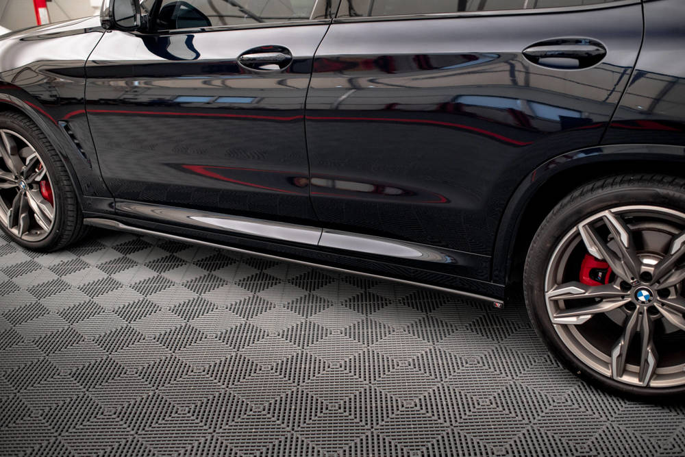 Zijskirts BMW X3 M Pakket / M40D / M40i G01 Maxton Glans Zwart
