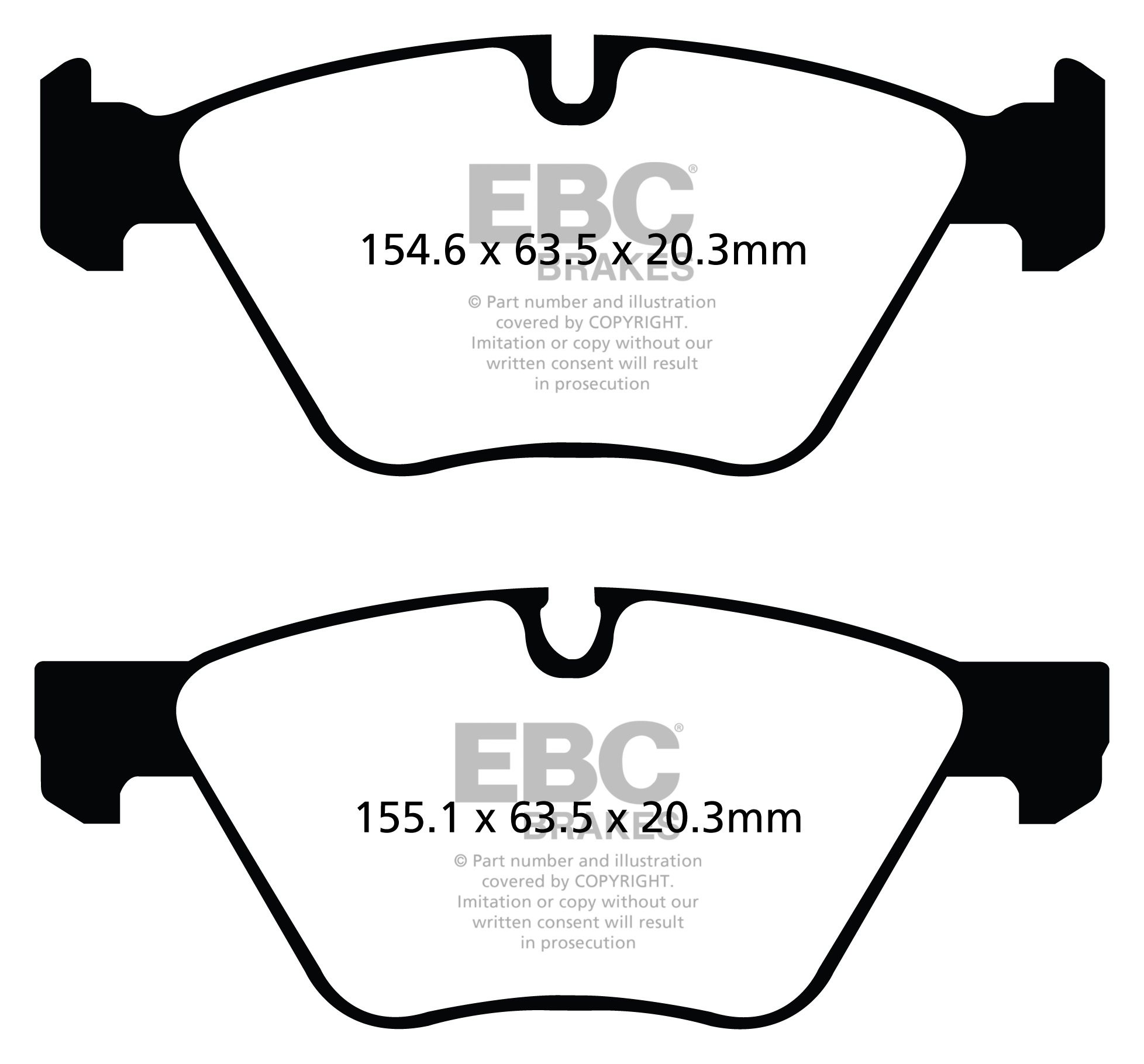 EBC Brakes BMW 120 Cabrio 2.0 TD (E88) 2008-2010 Remblokken voor