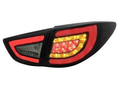 Achterlichten Hyundai Tucson met Tube en LED 09- Zwart/Rood