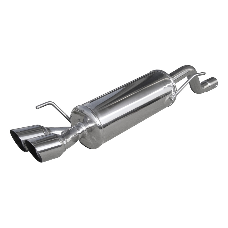 100% RVS Sportuitlaat  Alfa Romeo Mito 1.4 TB (120pk) 2009- 2x80mm Racing (Ø50mm)