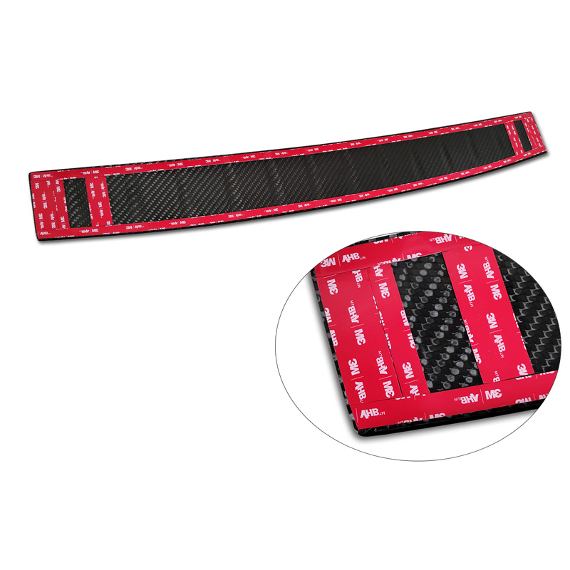 Echt 3D Carbon Achterbumperprotector  Mercedes EQS SUV (X296) 2022- 'Ribs'