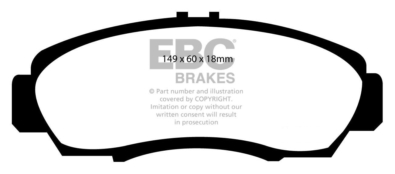EBC Brakes HONDA FR-V 2.0 2004-2007 Remblokken voorzijde