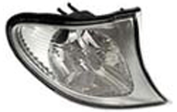Knipperlicht rechts BMW E46 01-05 WIT met ZILVERKLEUR RAND