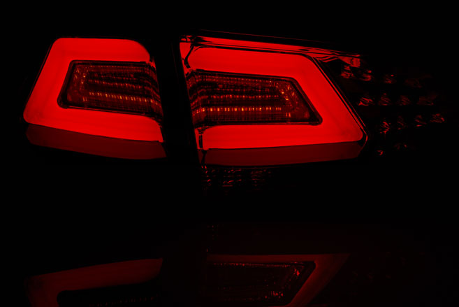 Achterlichten VW Golf VII 12- Zwart/Smoke LED Tube