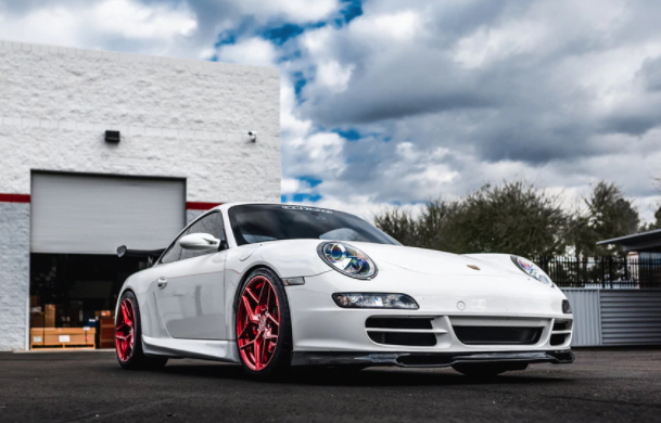 Porsche 911 997.1 Carrera/S/4S EM Style Carbon Voorspoiler 2005-2008