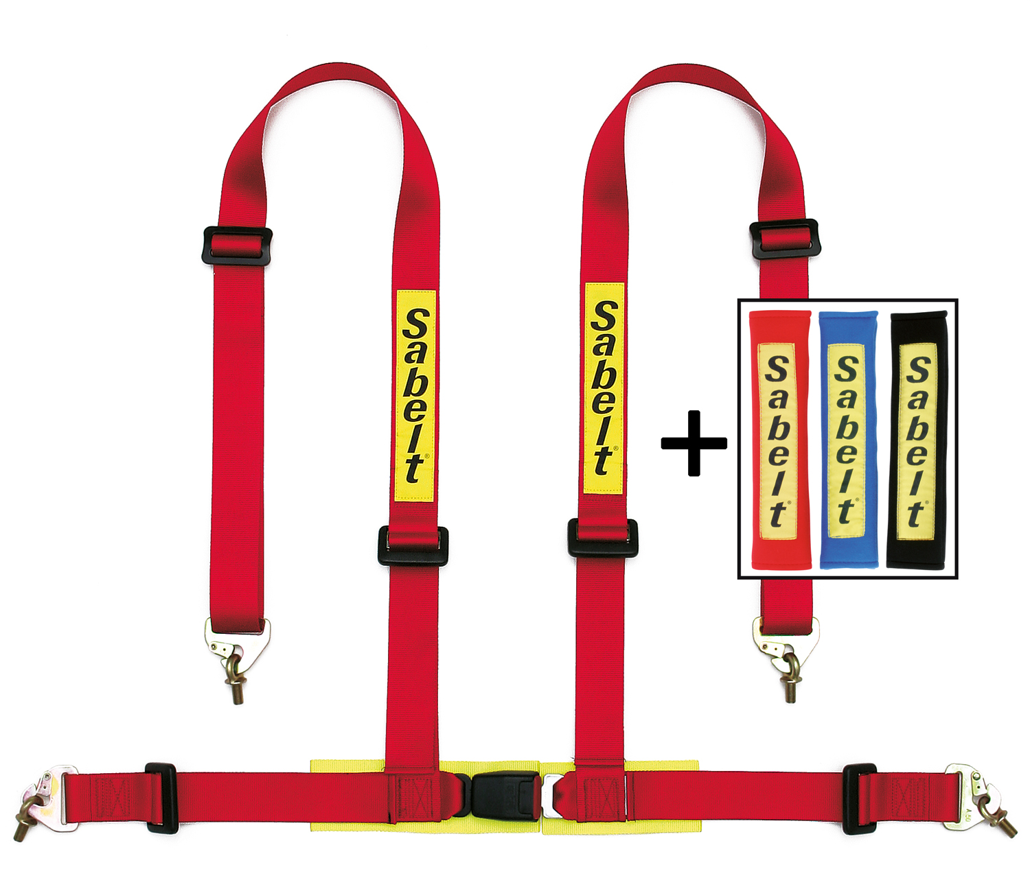 Sabelt Gordel 4 Punts Clubman Rood 2 Inch ECE