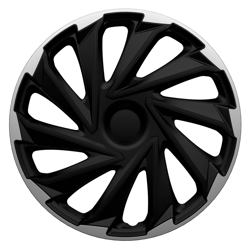 4-Delige Wieldoppenset Misano 13-inch zilver/zwart