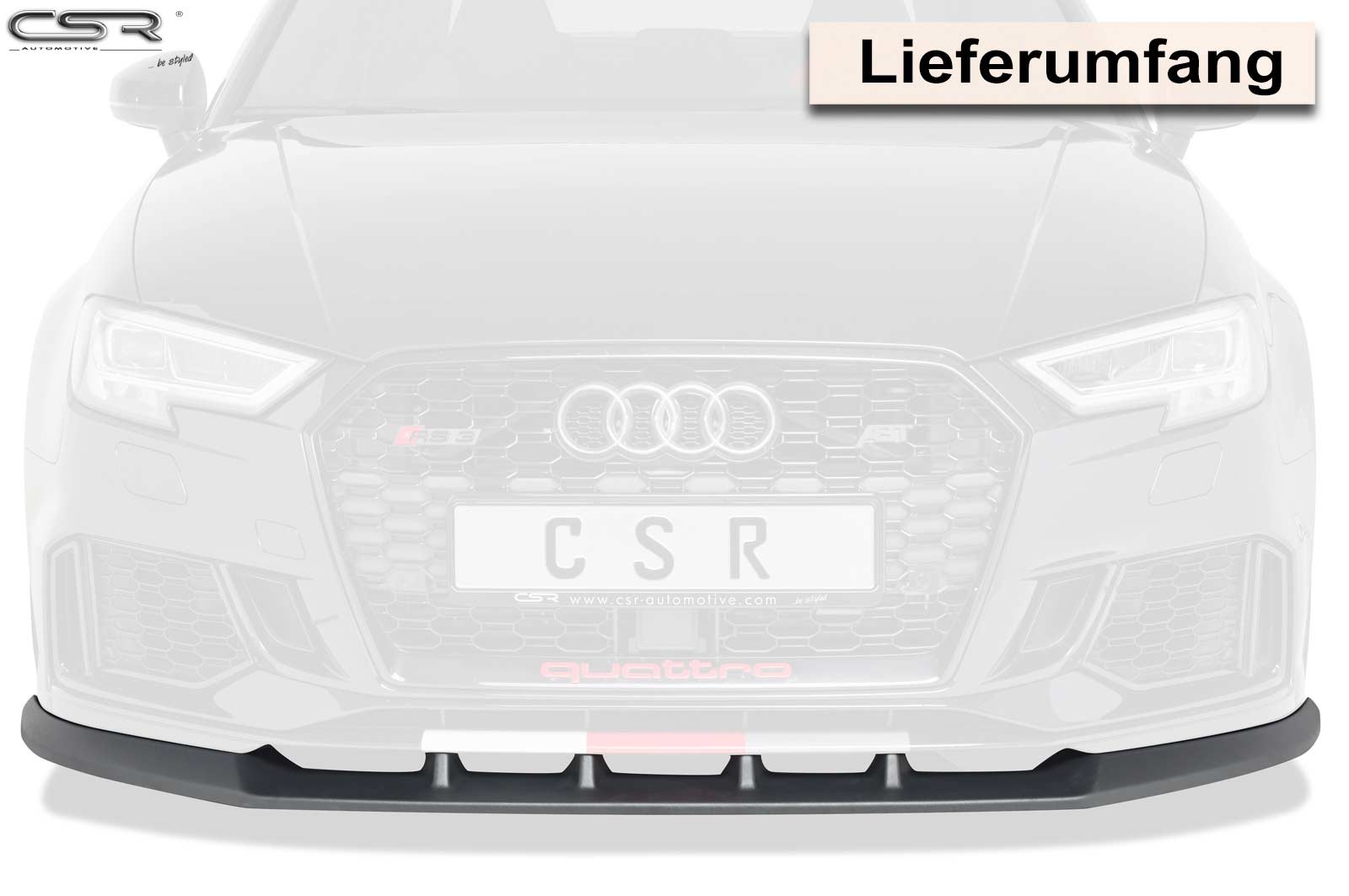 Voorspoiler Audi RS3 8V