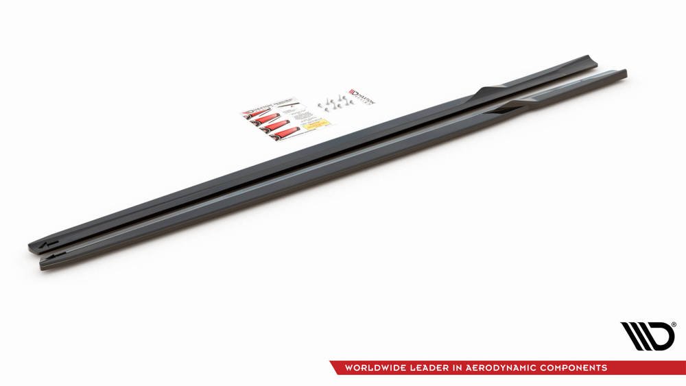 Zijskirts V.2 BMW M2 F87 Maxton Glans Zwart
