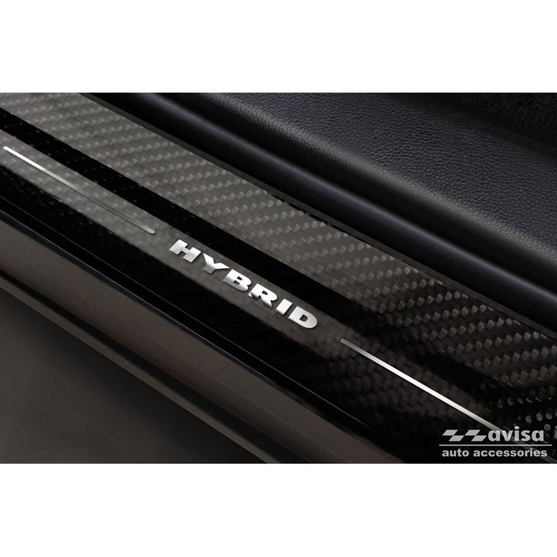 3D Zwart Carbon Instaplijsten  Toyota RAV-4 (5th Gen) 2018- & Suzuki Across 2022- 'Hybrid' 2-delig