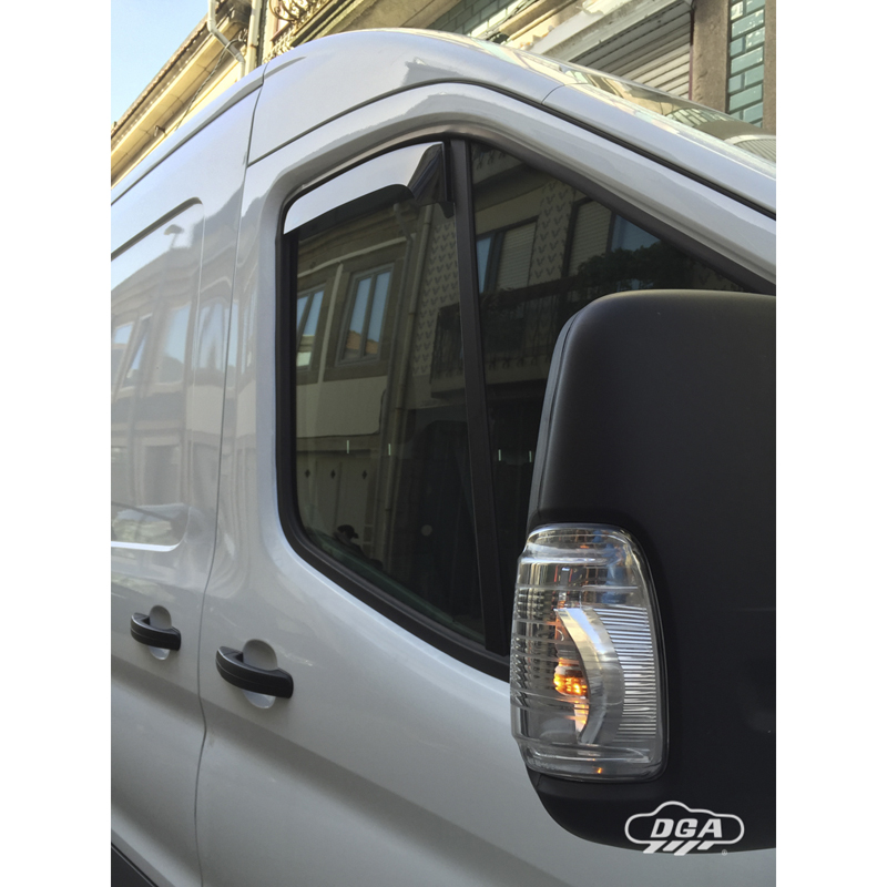 DGA Zijwindschermen  Ford Transit FBD 2-deurs 2014- (2-delig / kort)