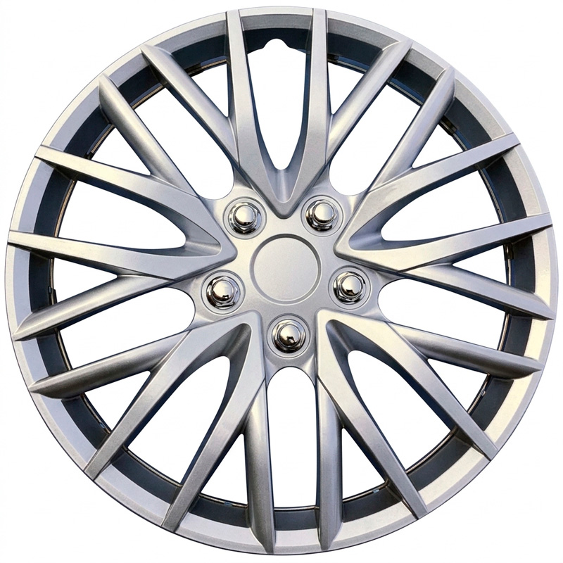 4-Delige Premium Wieldoppenset - Georgia 16-inch - Zilver