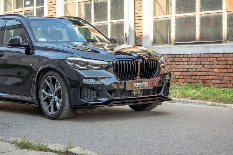 Voorspoiler V.1 BMW X5 G05 M-Pack Glanzend Zwart