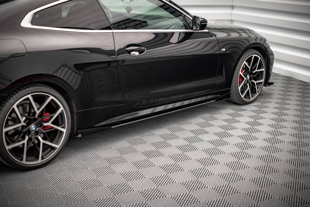 Zijskirts met Canards Street Pro  BMW 4-Serie G22 M-Pakket Maxton