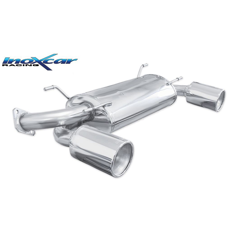 100% RVS Dubbele Sportuitlaat  Subaru BRZ 2.0 (200pk) Facelift 2017- 1x120mm Mega