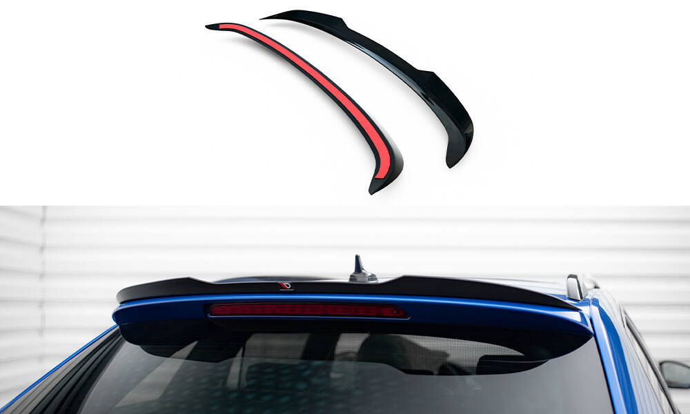 Spoiler Skoda Superb Combi MK3 Facelift Maxton Glans Zwart