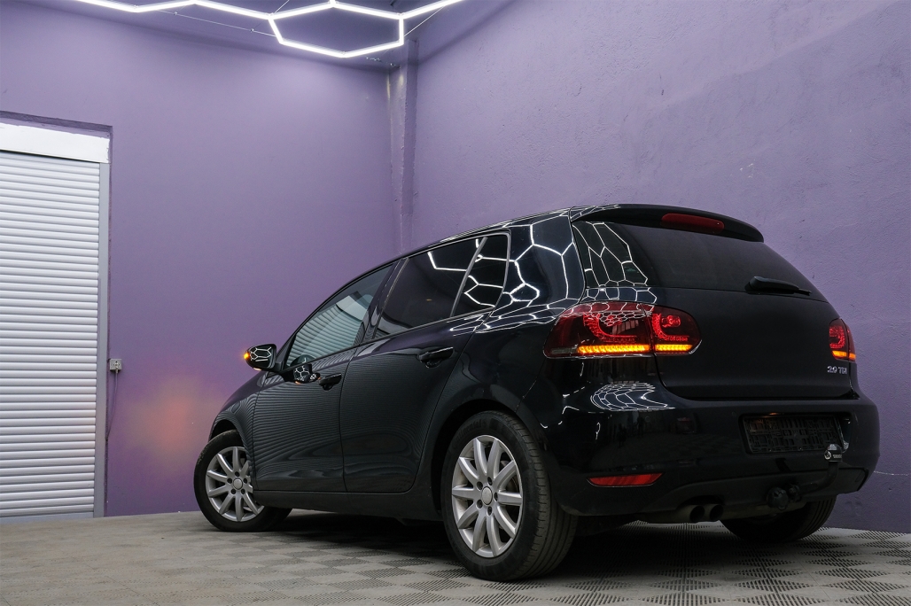 Achterlichten led VW Golf VI 10/08- R-look Dynamic LED Donker Rood/Smoke