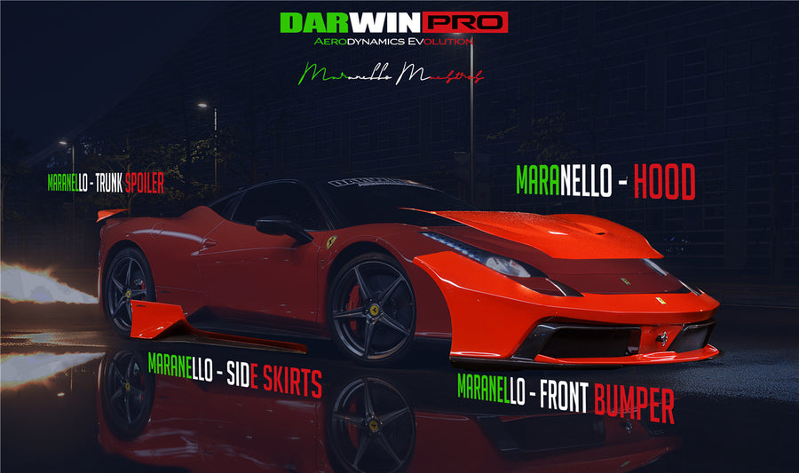 Ferrari 458 Coupe BKSS Style Partial Carbon Fiber Full Body Kit 2010-2015