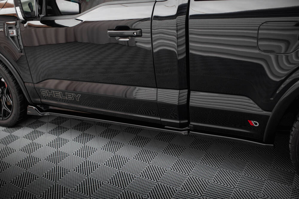 Zijskirts Ford F150 Shelby Super Snake Maxton Glans Zwart