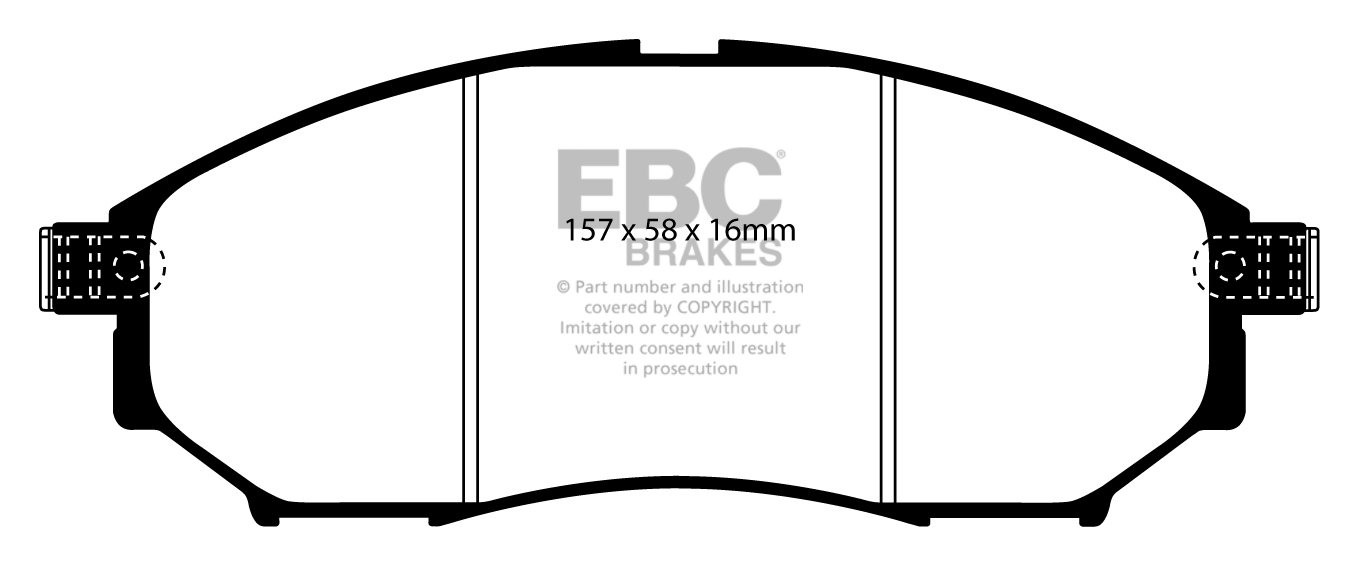 EBC Brakes NISSAN Skyline (V35) 3.5 (V35) 2004-2006 Remblokken v