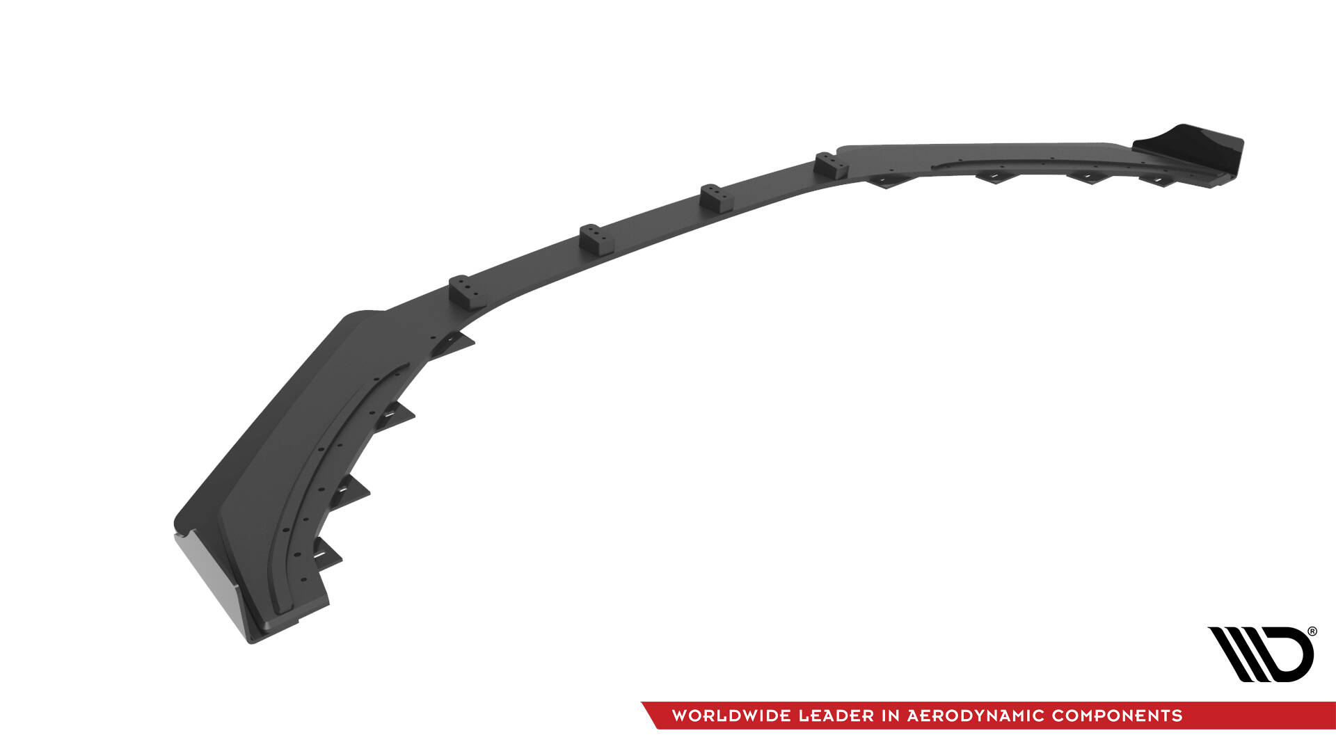 Street Pro Voorspoiler + Flaps Hyundai Veloster N MK2 Maxton Glanzend zwart