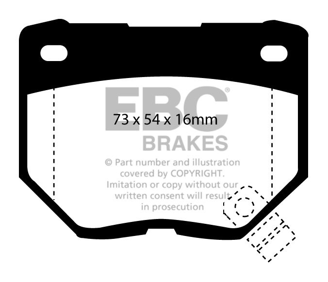 EBC Brakes SUBARU Impreza 2.5 Turbo (GB270) 2007-2008 Remblokken