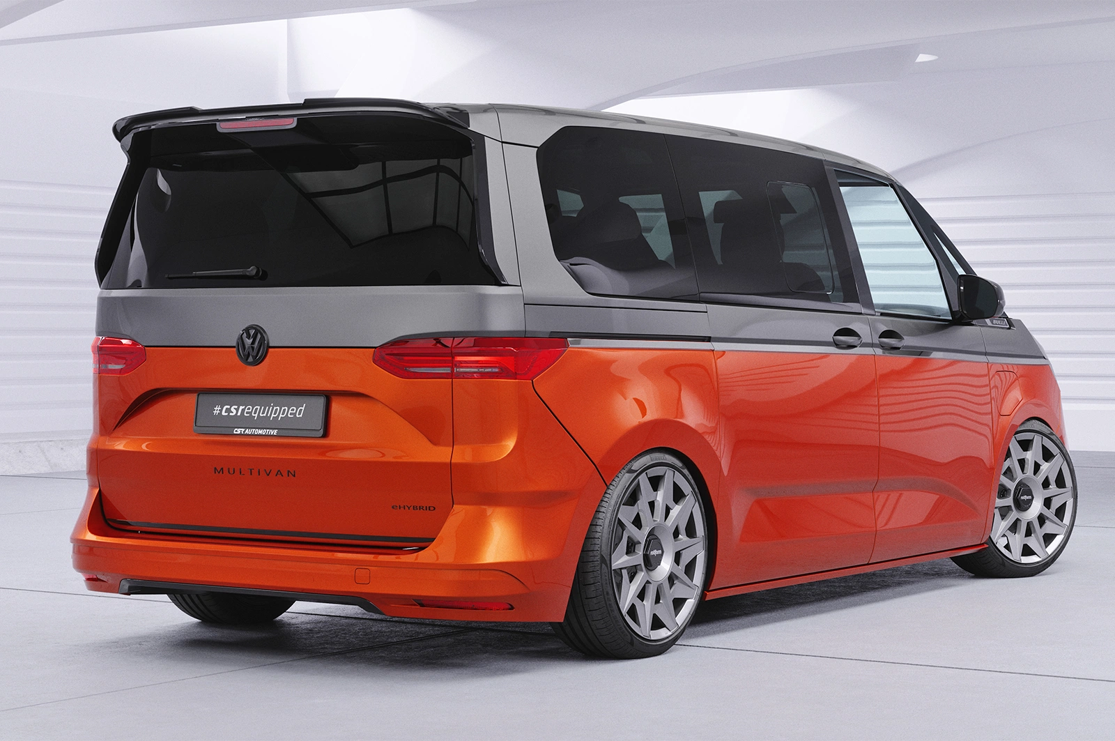 Achterspoiler VW T7 Multivan glans zwart 2021–