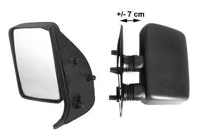 spiegel, rechthoekig, korte arm, (7 cm), rechts Fiat Ducato, 199