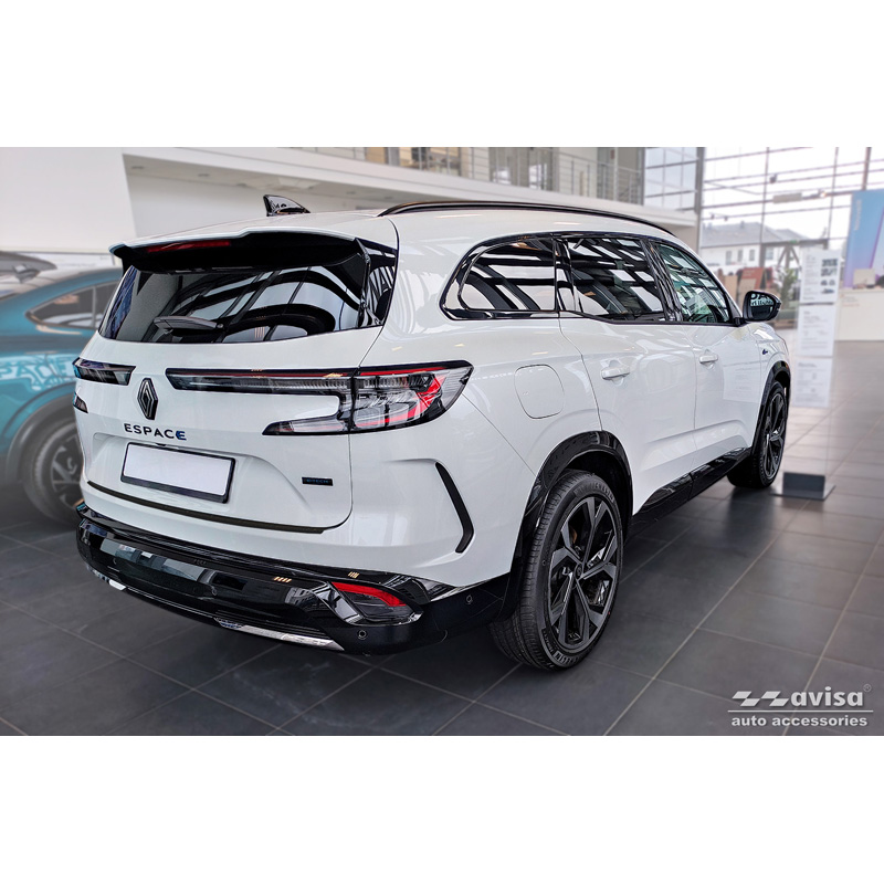 Matzwart RVS Achterbumperprotector  Renault Espace VI E-Tech Hybrid 2023- 'Ribs'