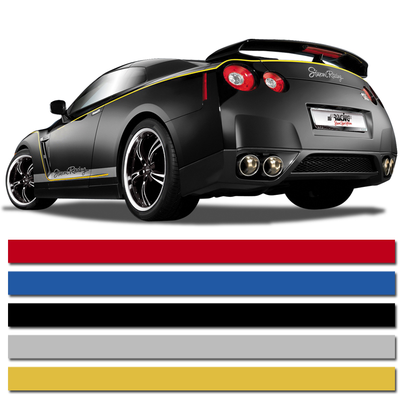 Universele zelfklevende striping AutoStripe Cool200 - Rood - 6mm x 975cm