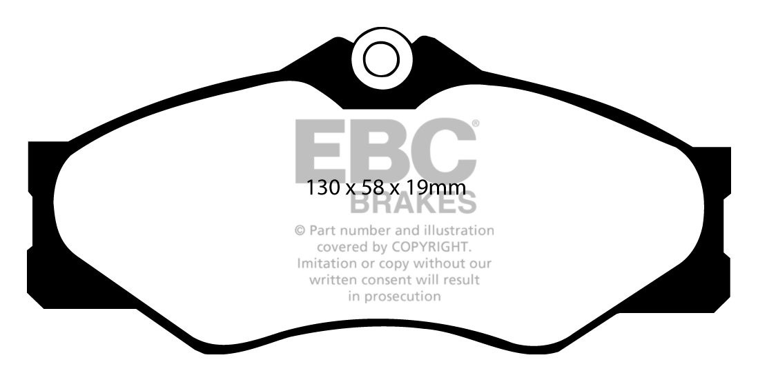 EBC Brakes VW BEDRIJFSWAGEN LT 50 82-90 Remblokken voorzijde