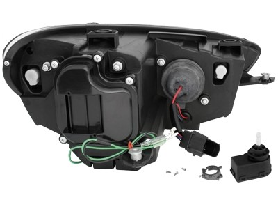 Koplampen VW Scirocco 08-14 DRL look Devil Eyes Chroom