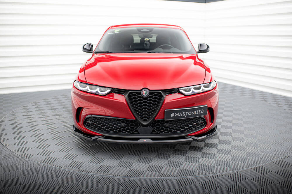 Voorspoiler V.1 Alfa Romeo Tonale Maxton Glans Zwart