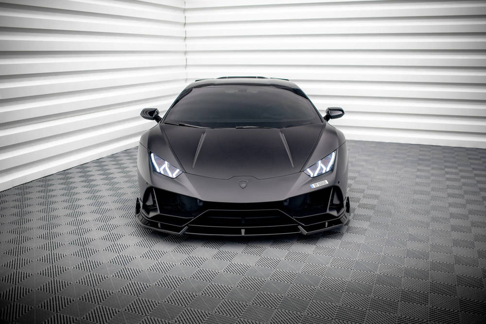 Voorspoiler Lamborghini Huracan EVO LP640 Maxton Glans Zwart