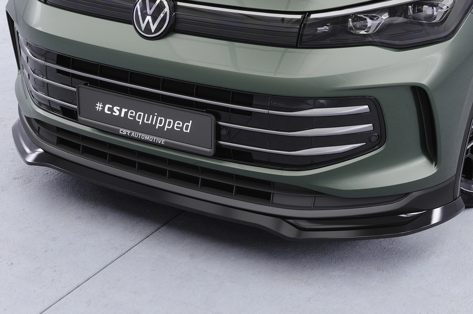 Voorspoiler VW Tiguan 3 glans zwart