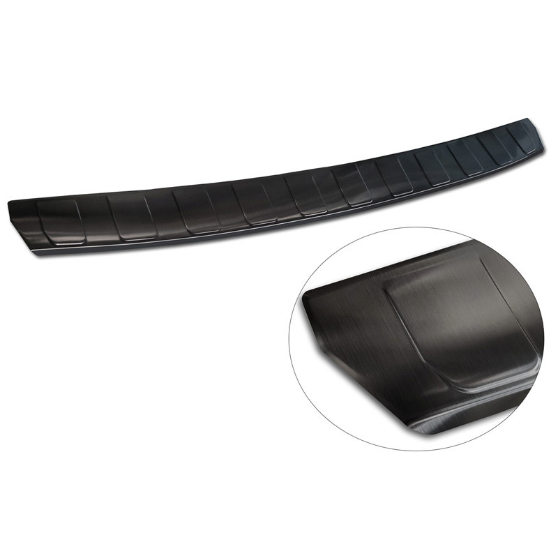 Zwart RVS Achterbumperprotector  Citroën C5 X 2021- 'Ribs'