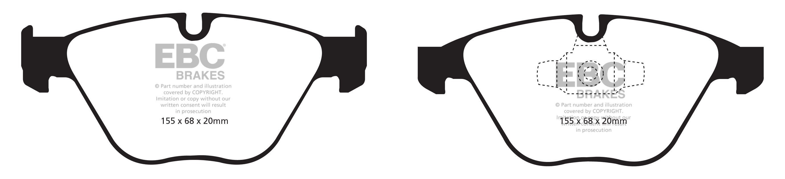 EBC Brakes BMW 320 xDrive 2.0 TD (E92) 2010-.. Remblokken voorzi