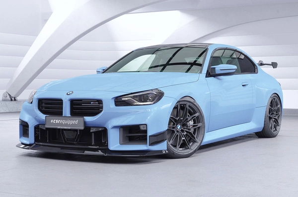 Performance Flaps Glanzend Zwart BMW M2 G87 Coupé – CSR Automotive Racing Canards met ABE