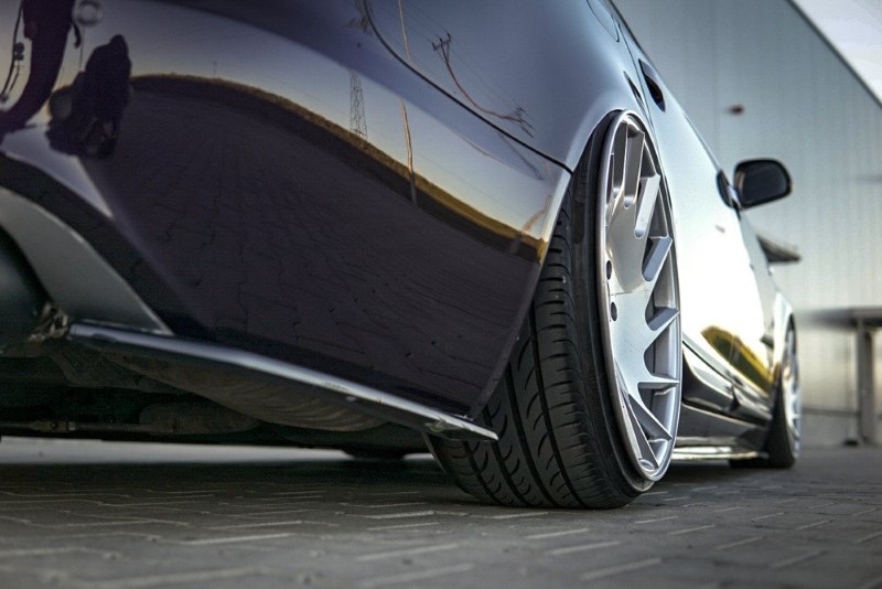 Achterzij Audi A6 S-Line C6 / C6 FL Sedan Glanzend Zwart