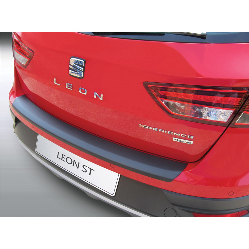 ABS Achterbumper beschermlijst  Seat Leon (5F) ST S/SE/FR/X-Perience/Cupra 2013-2016 Zwart