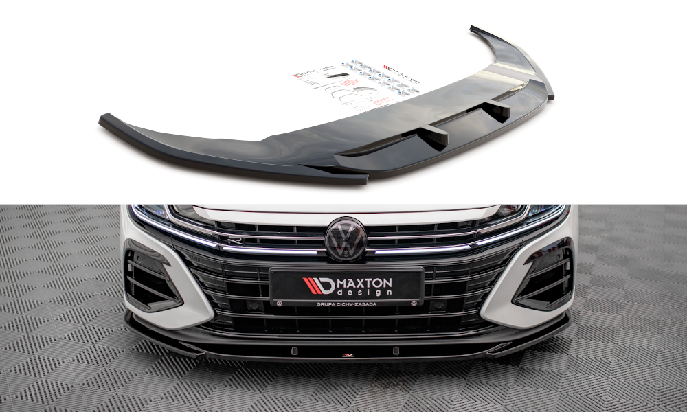 Voorspoiler V.1 Volkswagen Arteon R Maxton Glans Zwart